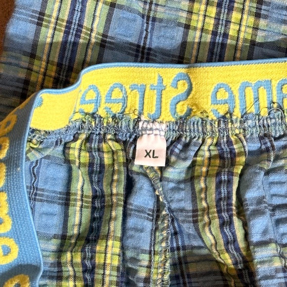 Sesame Street VTG 1980s Elmo Pajama Pj Shorts Set Gingham Womens XL EUC - Picture 3 of 13